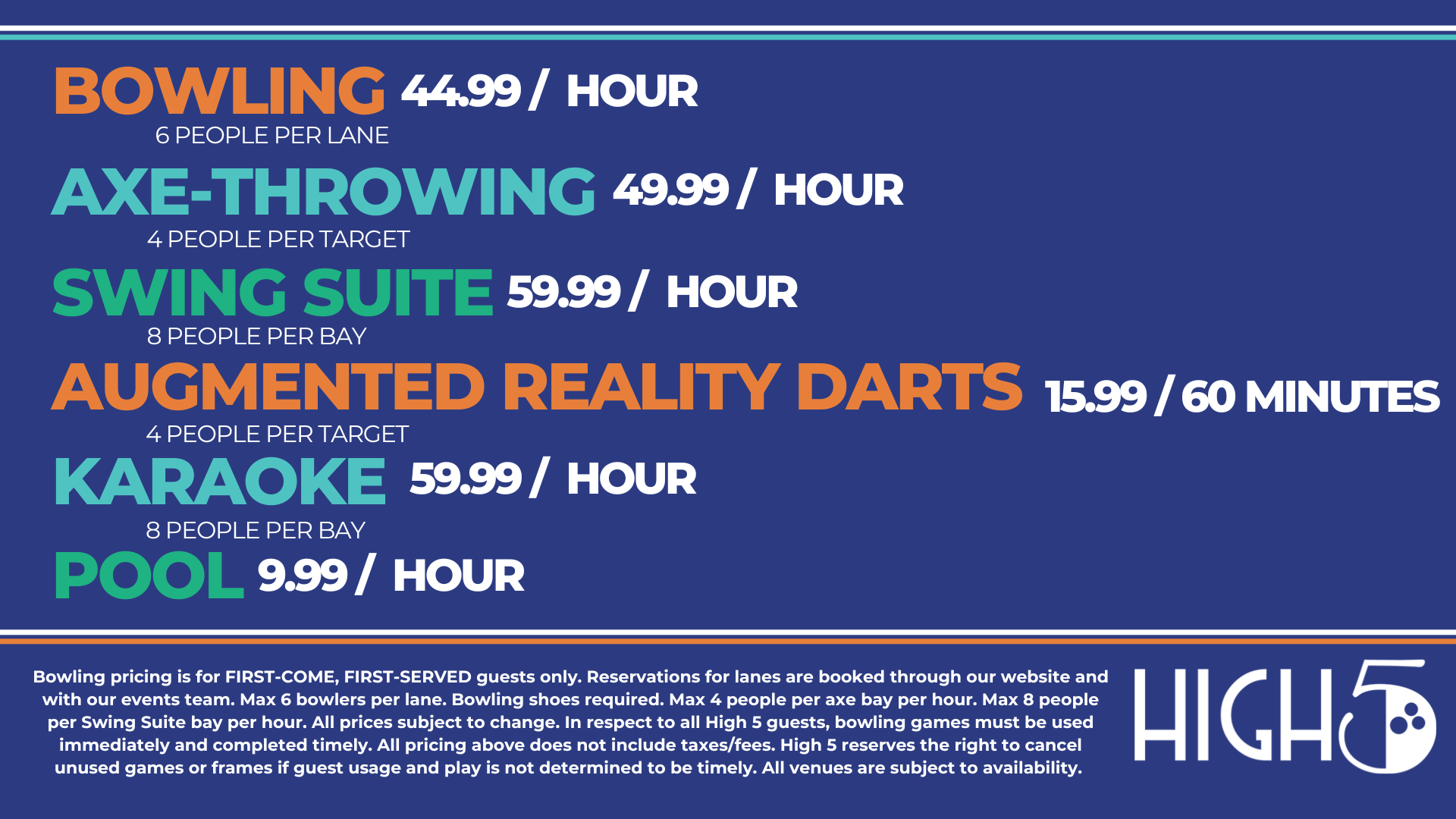 Weekend Pricing Anderson 2025 weekend pricing